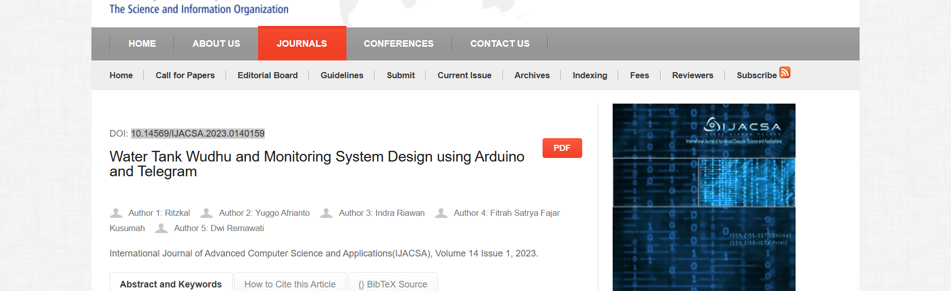 Water Tank Wudhu and Monitoring System Design using Arduino and Telegram